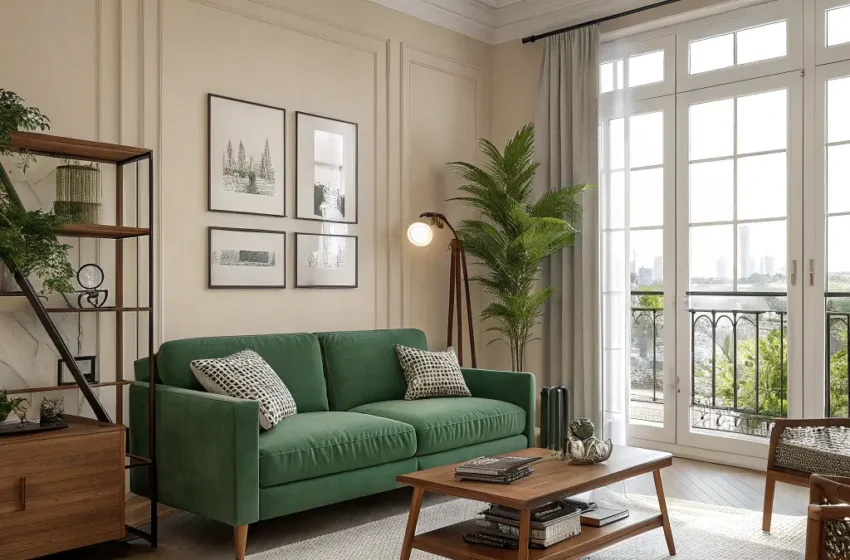  12 Trendy Green and Beige Living Room Ideas for Earthy Style