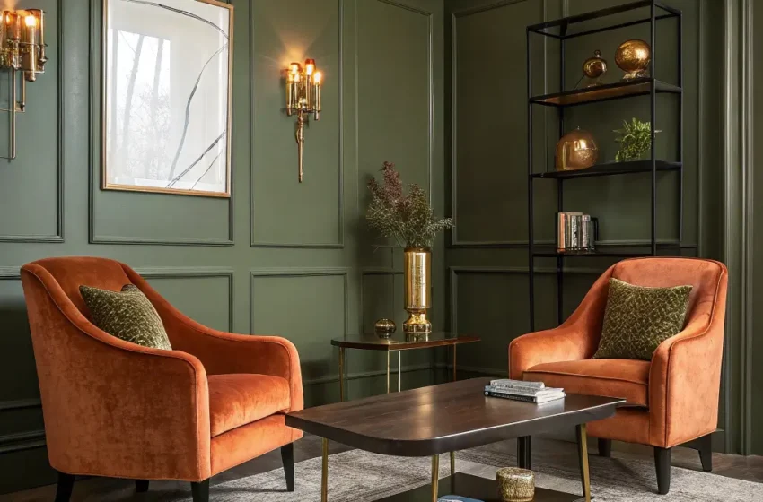  10 Chic Green and Orange Living Room Ideas to Refresh