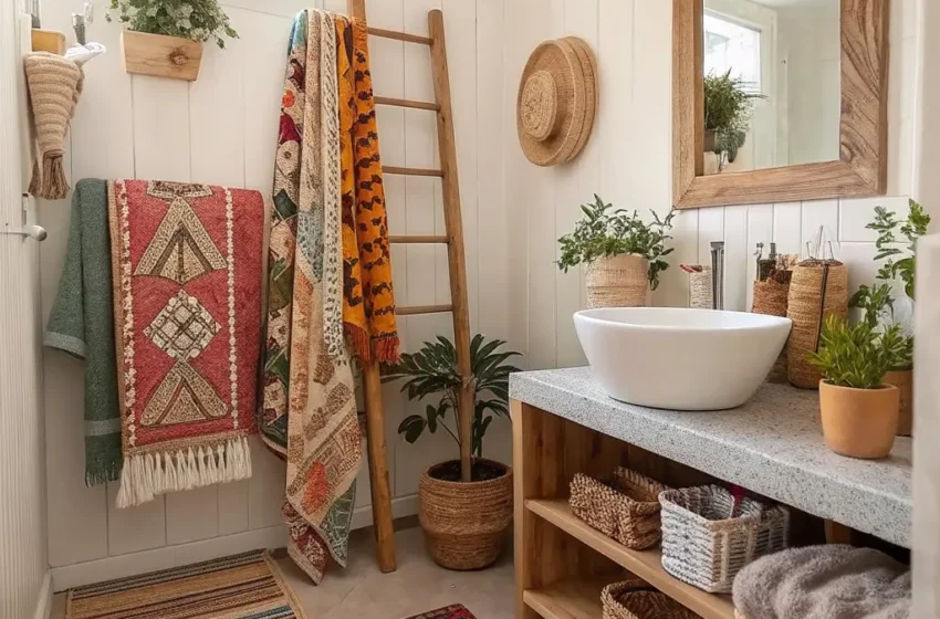  12 Gorgeous Small Boho Bathroom Ideas for Modern Bohemian Style