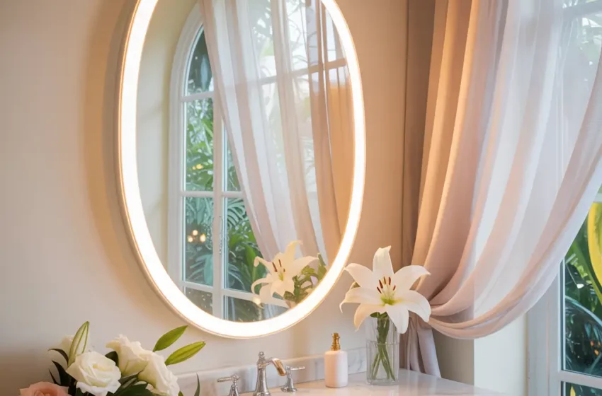  10 Elegant LED Mirror Bathroom Ideas with Smart Features