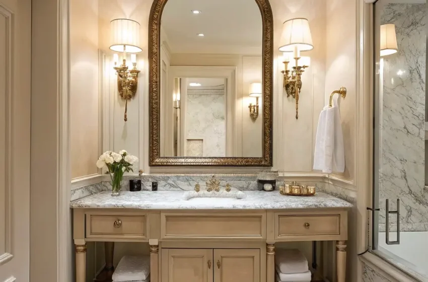  15 Elegant Bathroom Vanity Mirror Ideas That Upgrade Spaces