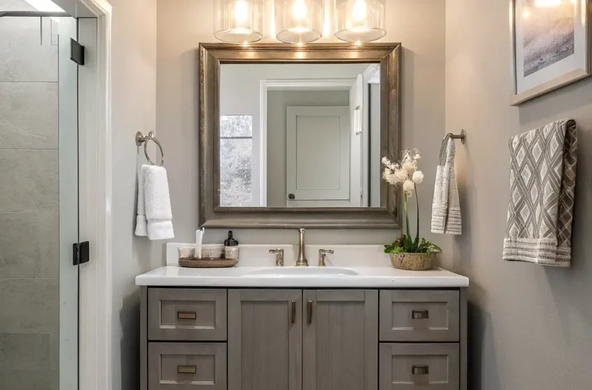  10 Creative Bathroom Vanity Lighting Over Mirror Ideas for Inspiration