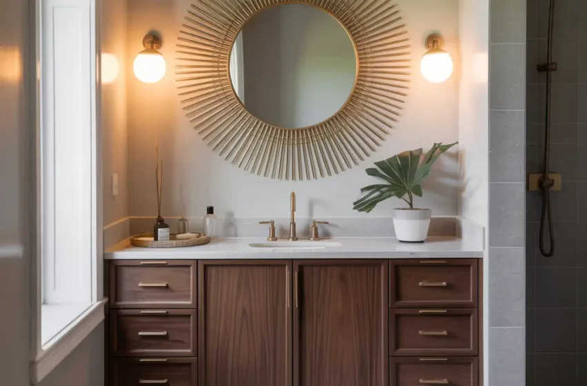  10 Modern Frame Bathroom Mirror Ideas and Sleek Styles