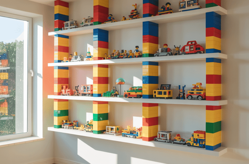  10 Unique LEGO Shelves Ideas and Colorful Inspiration