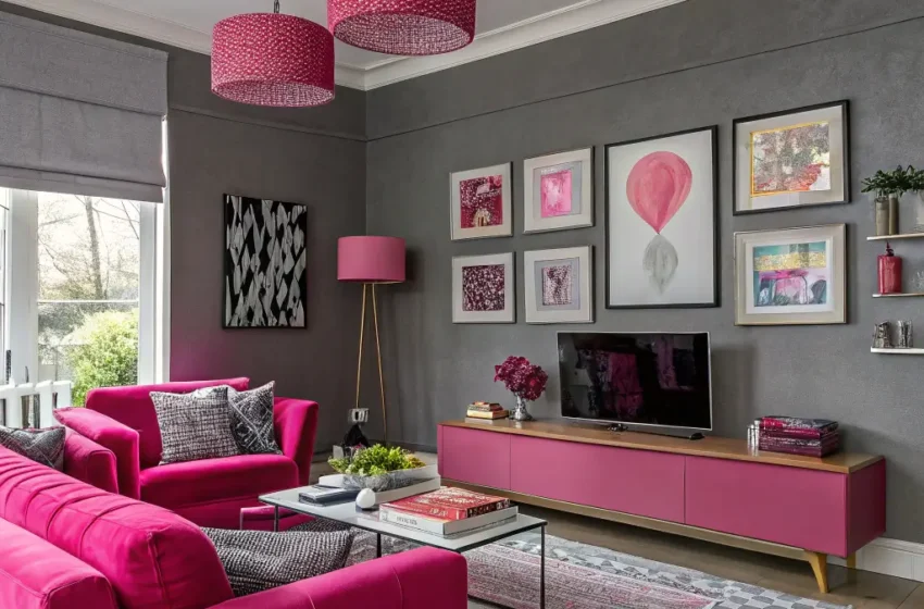  10 Cozy Pink and Grey Living Room Ideas for Relaxing Interiors