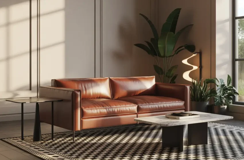  12 Cozy Leather Couch Living Room Ideas for Rustic Charm