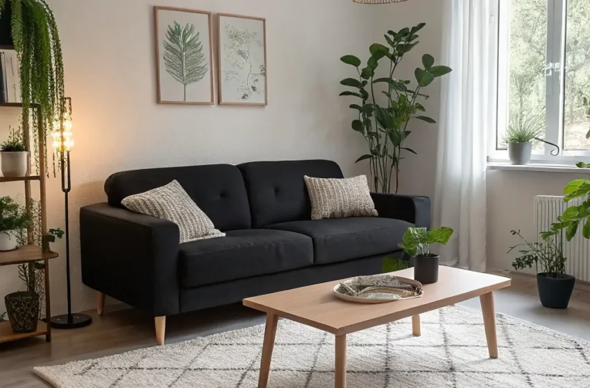  12 Beautiful Black Couch Living Room Ideas to Inspire You