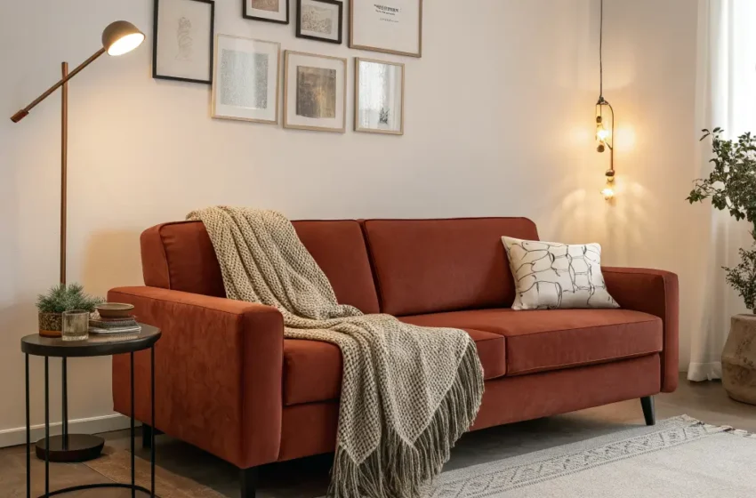  10 Elegant Rust Couch Living Room Ideas for Warm Spaces