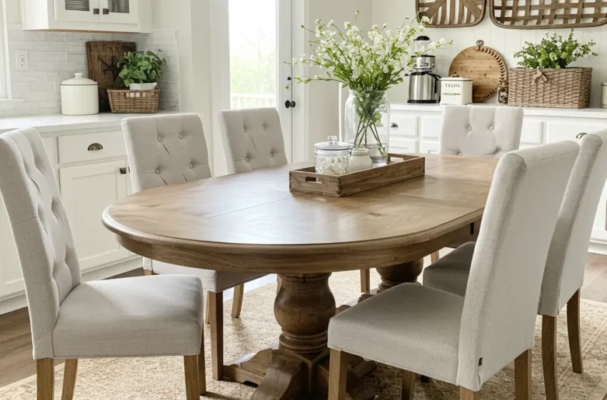  12 Inspiring Oval Dining Table Ideas for Chic Dining
