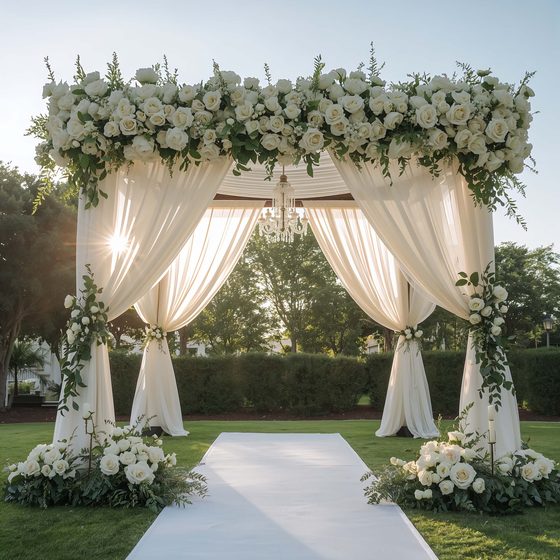  10 Sparkling White Wedding Decor Ideas and Luxe Details