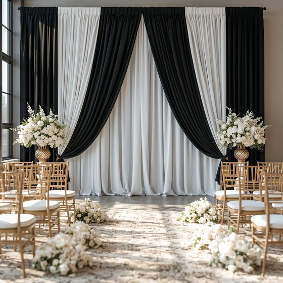  10 Lovely Black and White Wedding Decor Ideas for Glam