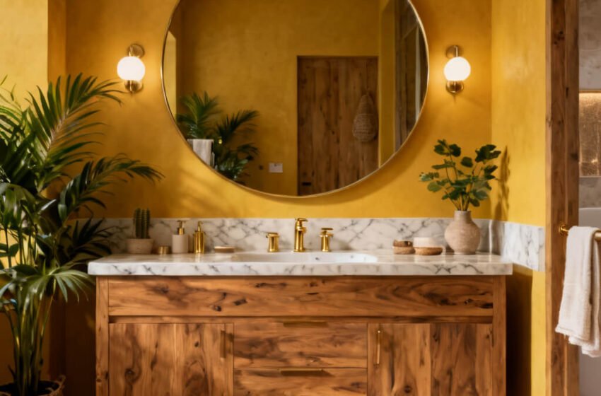  10 Creative Yellow Boho Bathroom Ideas for Stylish Homes