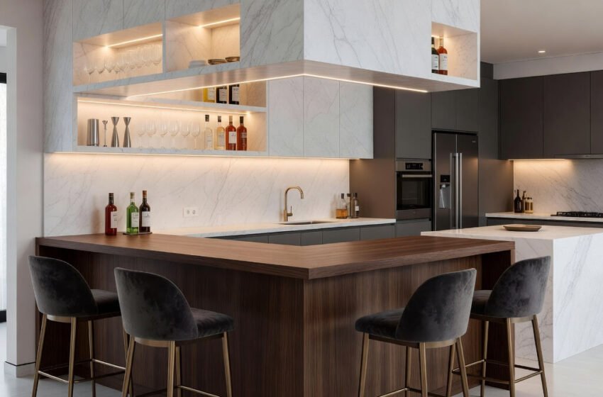  10 Brilliant Bar Counter Design Ideas for Cozy Homes