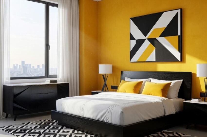  10 Bright Yellow Bedroom Happy Mood