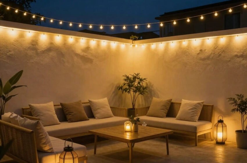  10 Dreamy Open Terrace Ideas for Cozy Night Ambience