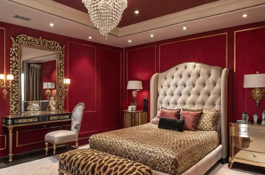  10 Elegant Red and Cheetah Bedroom Ideas with Designer Style