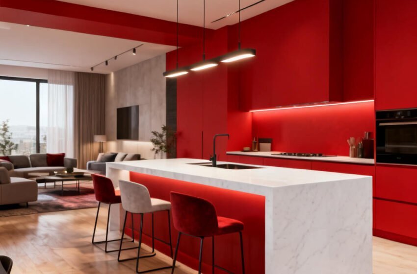  10 Stunning Red Kitchen Walls Ideas Warm Elegant Spaces