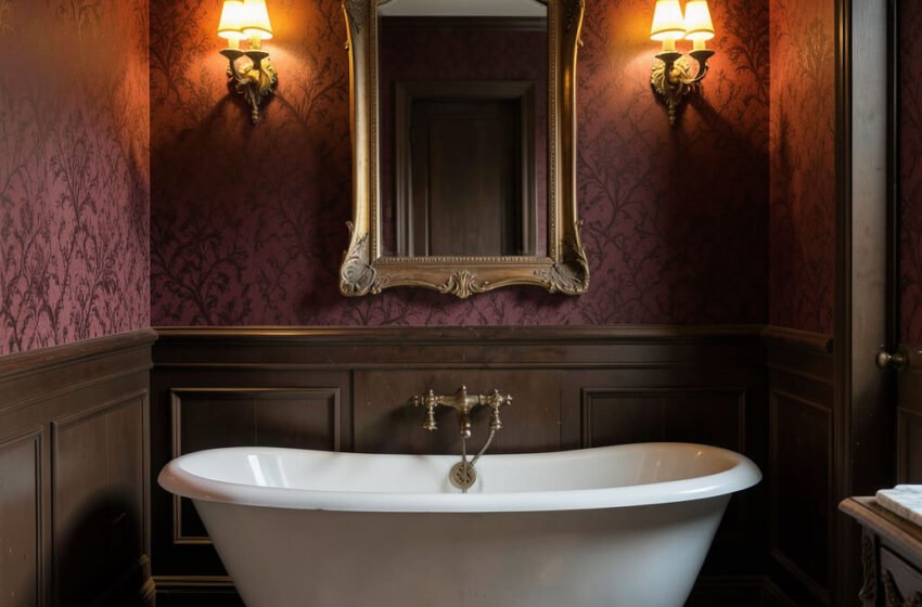  10 Dreamy Red Tile Bathroom Ideas with Rich Accents