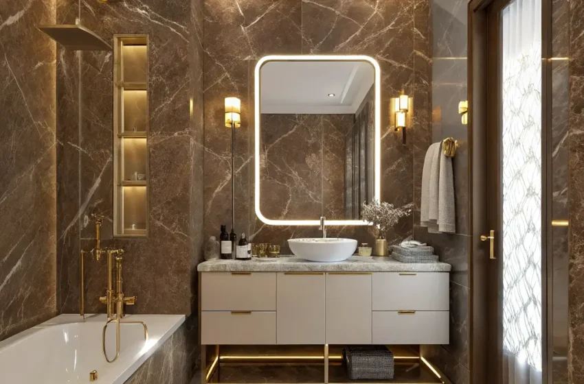  10 Unique Small Brown Bathroom Ideas for Chic Home Design