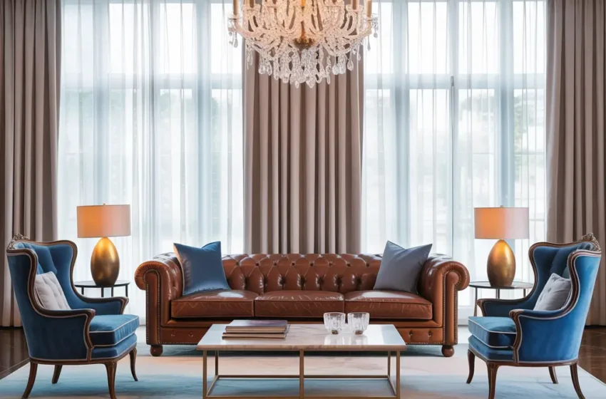  10 Charming Brown and Blue Living Room Ideas That Wow Guests