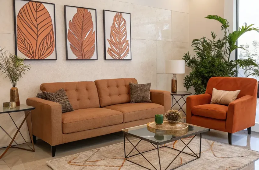  10 Cozy Brown and Orange Living Room Ideas That’ll Give Your Space the Perfect Soft Glow