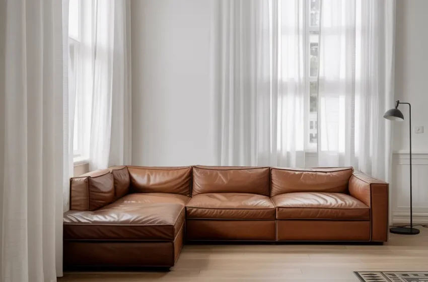  10 Brilliant Brown Leather Sectional Living Room Ideas for Chic Decor