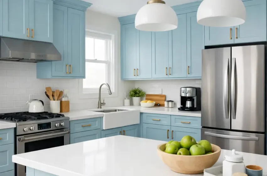  10 Stunning Pastel Blue Kitchen Ideas to Refresh Your Space