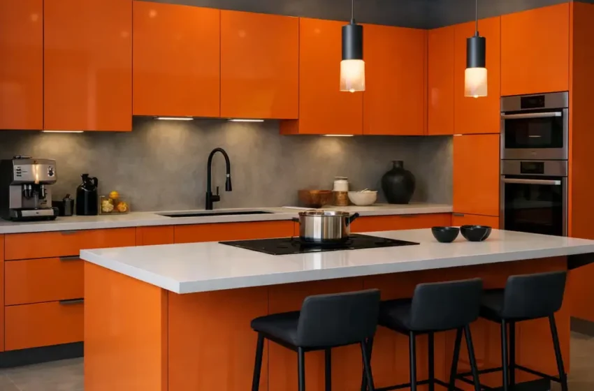  10 Inspiring Orange Kitchen Cabinet Ideas to Energize Your Space