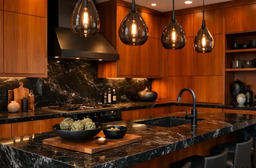  10 Inspiring Kitchen Ideas with Orange Wood Cabinets