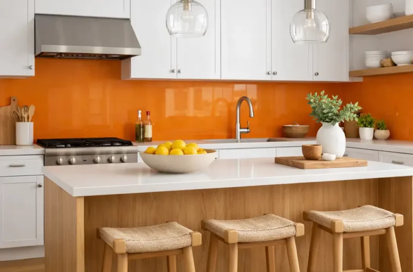  10 Stunning Orange Backsplash Kitchen Ideas to Brighten Your Space